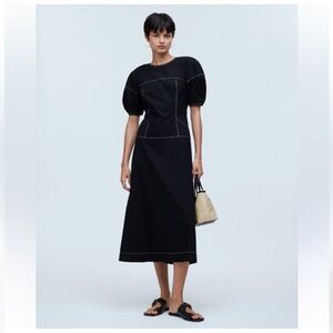 Madewell Dress 0 Dark Cottagecore Black